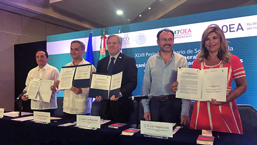 La OEA y gobernadores de México cooperarán en materias de gobierno local